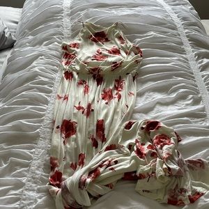 Lush rose long summer dress